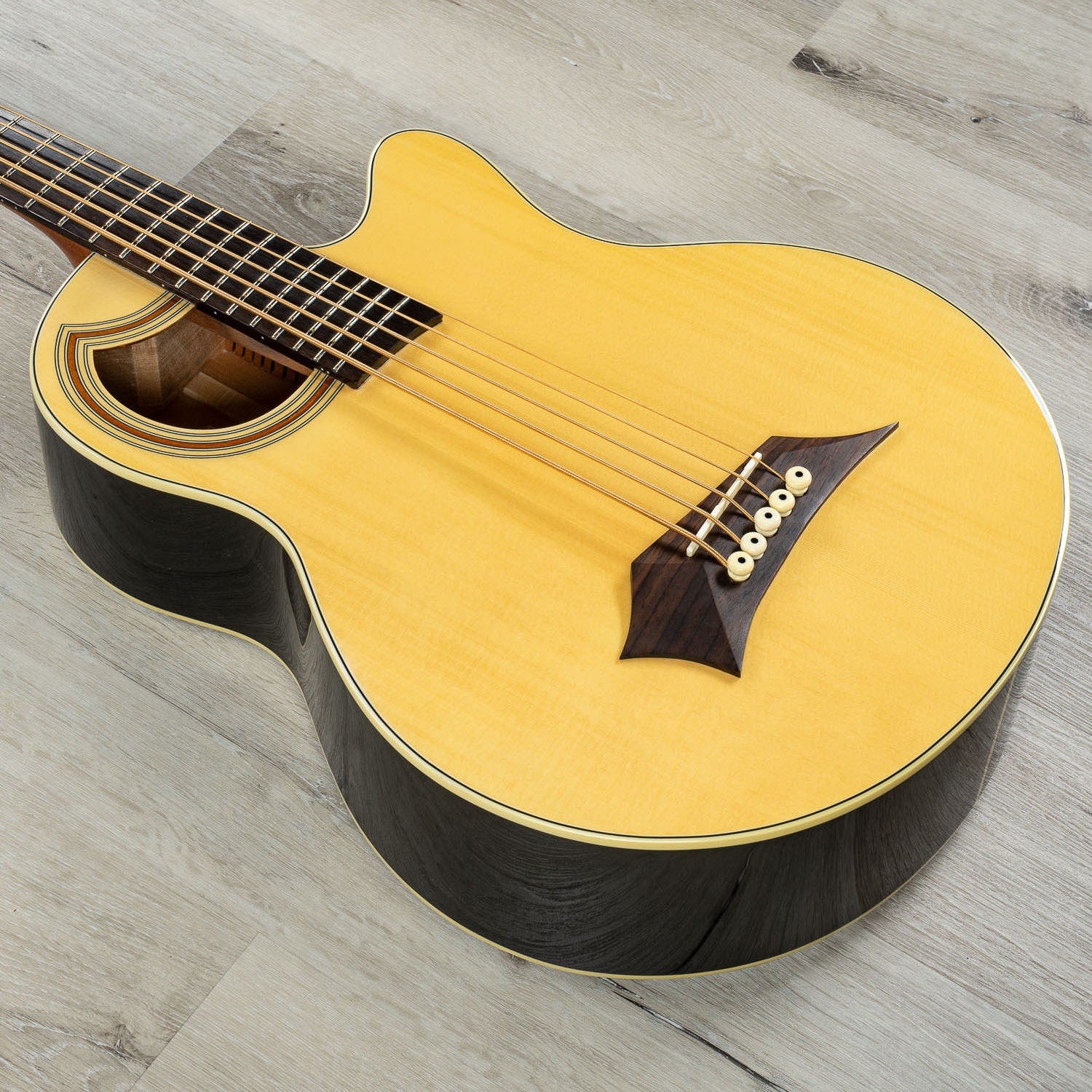 Warwick Alien Standard 5-String Acoustic Electric Bass Guitar, Natural (B-STOCK)