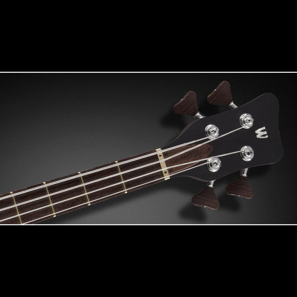 Warwick CS Streamer LX Electric Bass Guitar with Case - Bleached Burgundy Red Burst