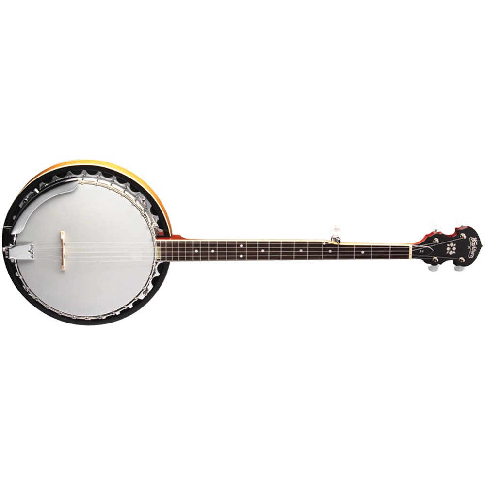 Washburn B9 Americana Series 5-String Resonator Banjo, Gloss Sunburst