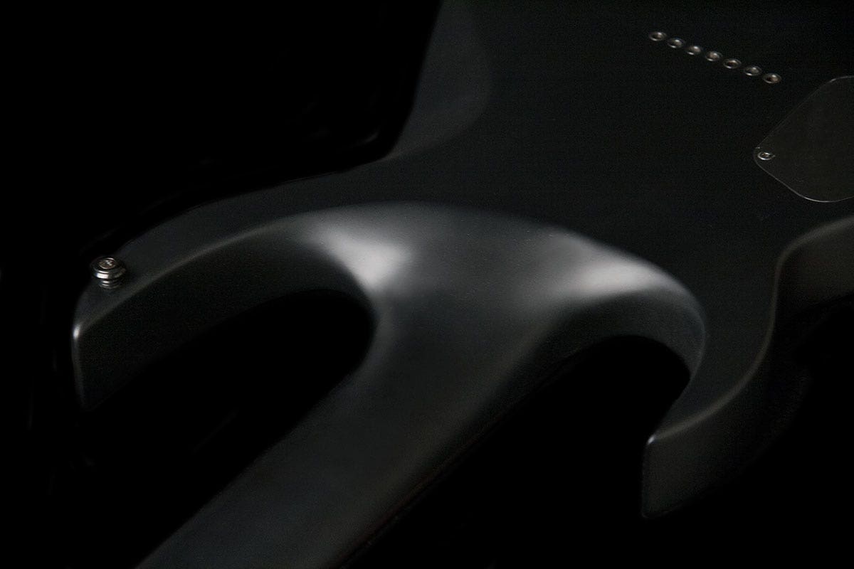 Washburn PX-SOLAR170C Parallaxe Ola Englund Signature Solar 170 7-String Electric Guitar - Carbon Black