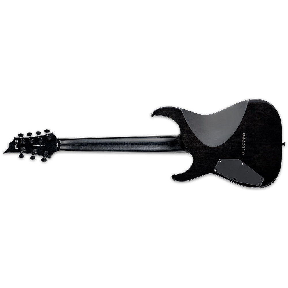 ESP LTD H-1007 Electric Guitar, Macassar Ebony Fingerboard, See Thru Black