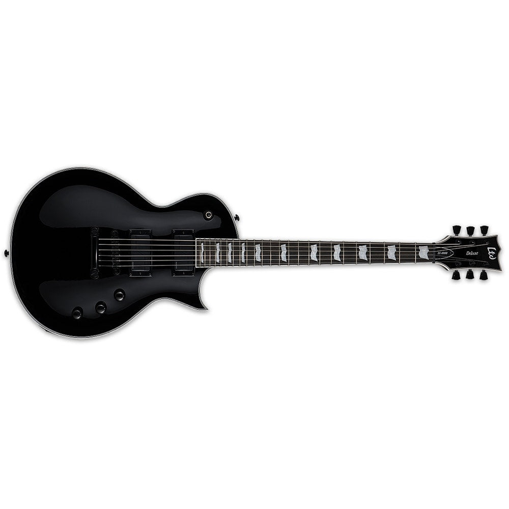 ESP LTD EC-1000S Fluence Electric Guitar, Macassar Ebony Fingerboard - Black