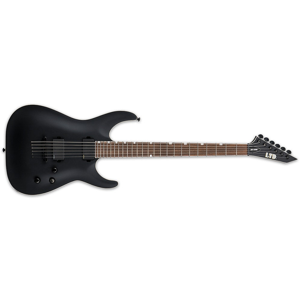 ESP LTD MH-400B Electric Guitar, Pau Ferro Fingerboard, Black Satin