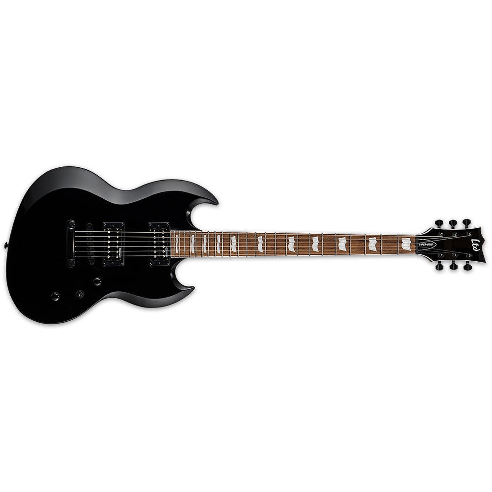 ESP LTD Viper-201B Baritone Electric Guitar, Roasted Jatoba Fingerboard, Black (B-STOCK)