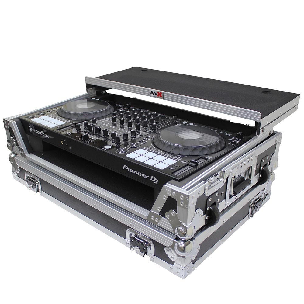 ProX XS-DDJ1000WLT Flight Case for Pioneer DDJ1000 & DDJ1000SRT Digital Controller w/ Laptop Shelf and Wheels