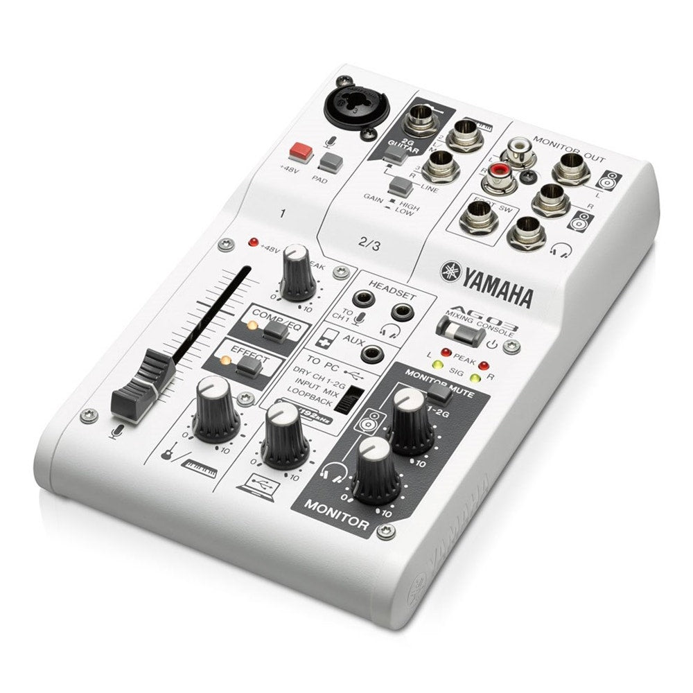 Yamaha AG03 Multipurpose 3-Channel Mixer with USB Audio Interface