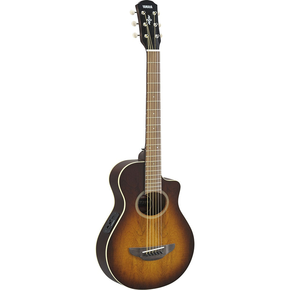 Yamaha APXT2EW Exotic Wood 3/4 Cutaway Acoustic-Electric Guitar with Gig Bag - Tobacco Brown Burst