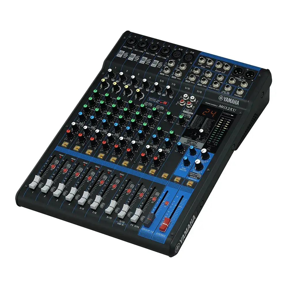Yamaha MG12XU 12-Channel Analog Mixer with 6 Microphone Preamps, Digital Effects