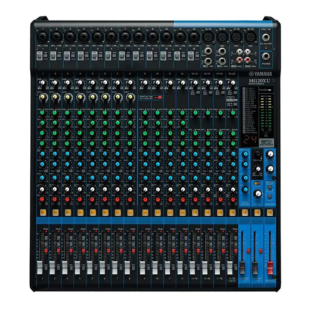 Yamaha MG20XU 20-Channel Analog Mixer with 16 Mic Preamps & Digital Effects