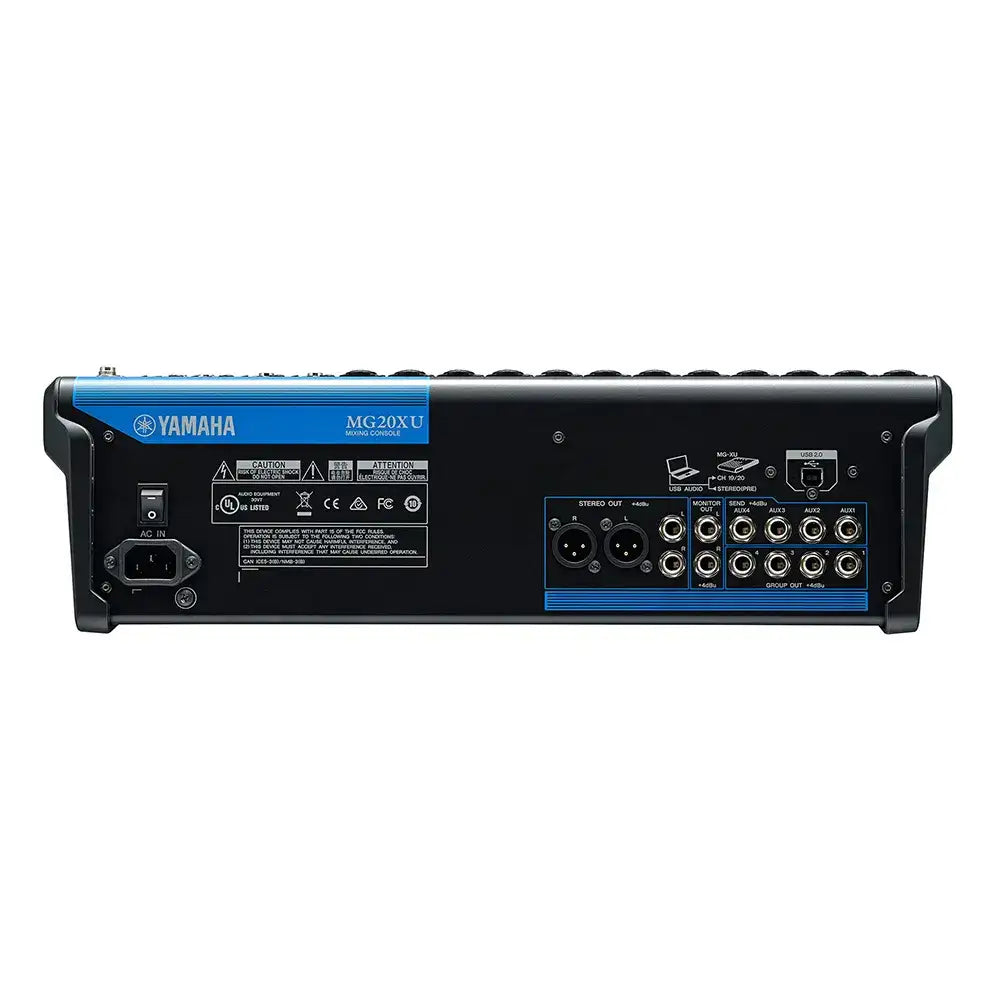 Yamaha MG20XU 20-Channel Analog Mixer with 16 Mic Preamps & Digital Effects