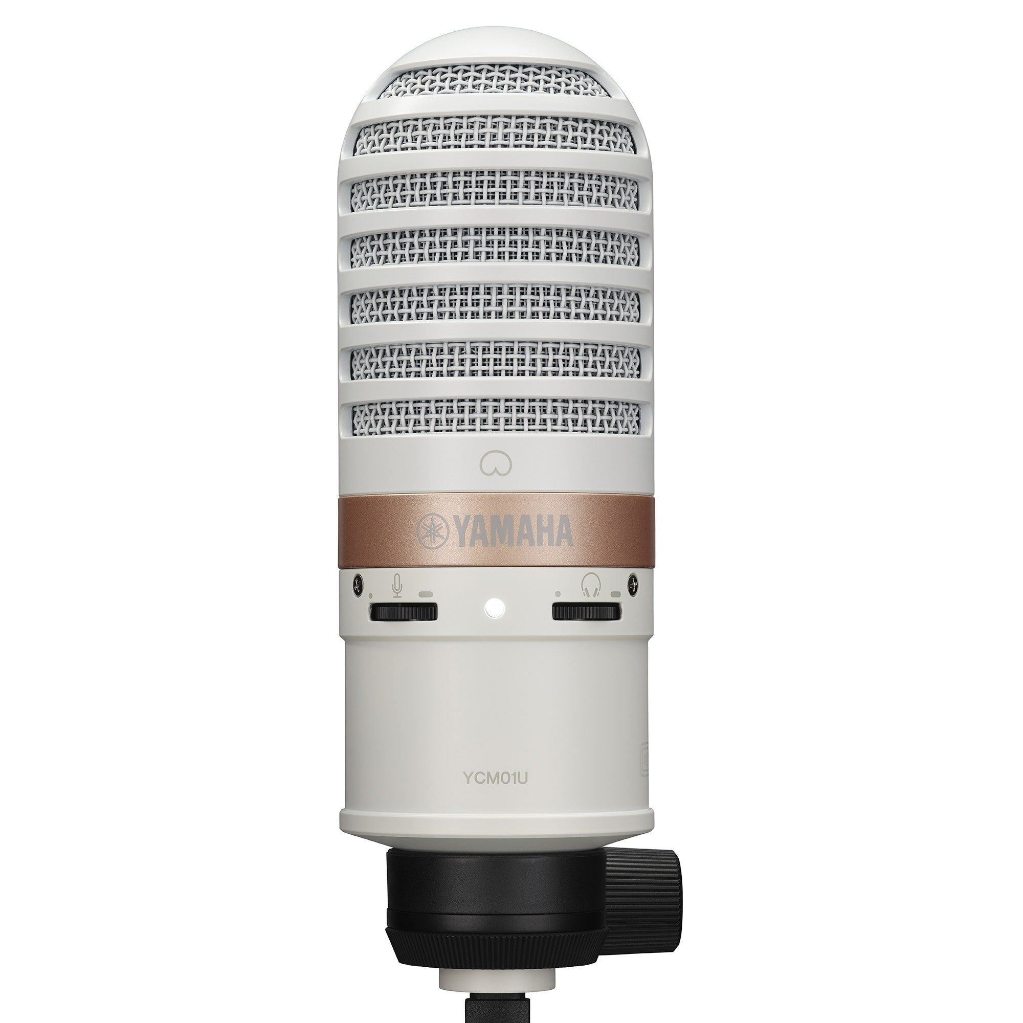 Yamaha YCM01U USB Cardioid Condenser Microphone for Streaming / Podcast, White