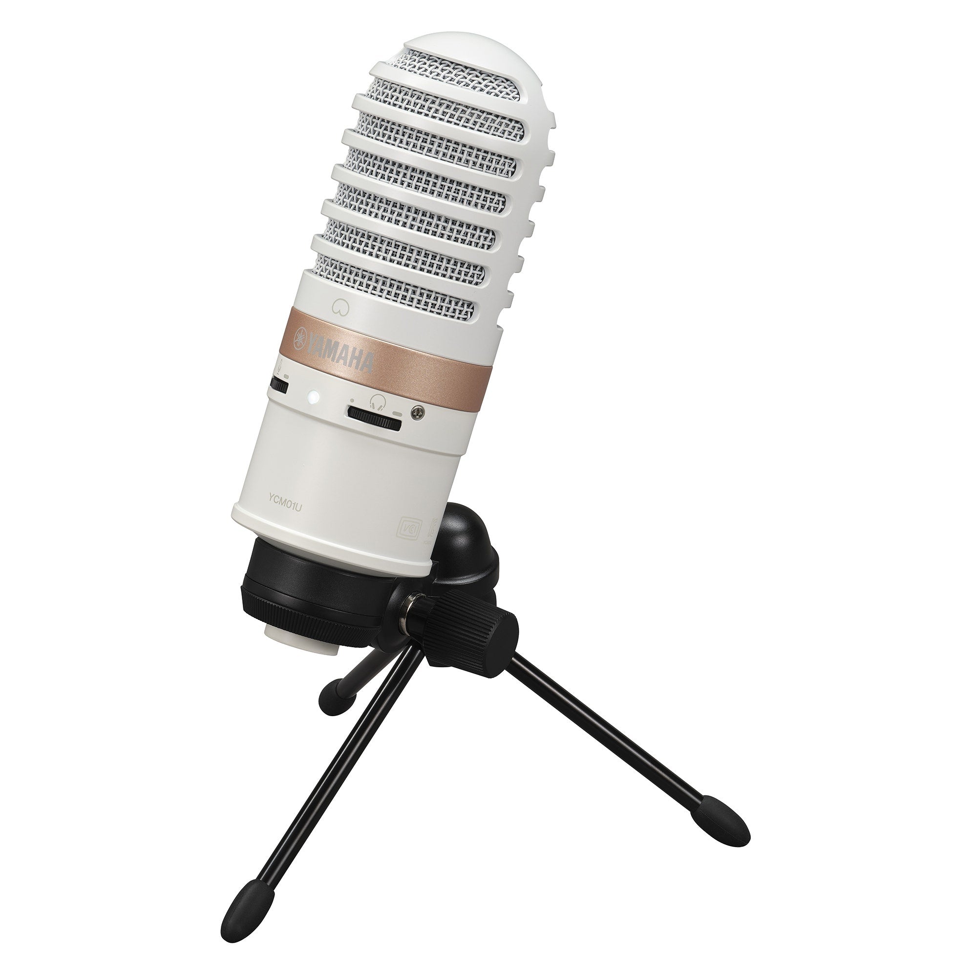 Yamaha YCM01U USB Cardioid Condenser Microphone for Streaming / Podcast, White