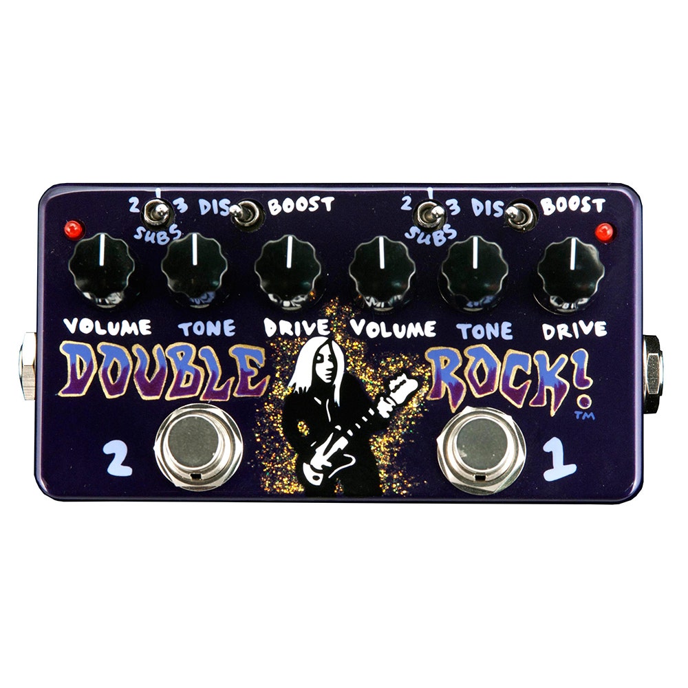 ZVEX Double Rock Distortion Guitar Effects Pedal - Hand Painted Edition