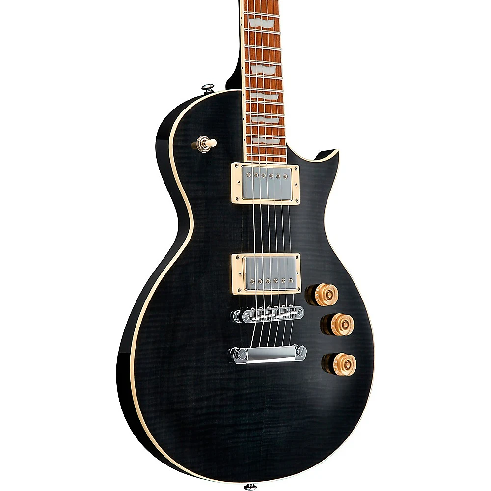 ESP LTD EC-256FM Electric Guitar, Rosewood Fingerboard, See-Thru Black (B-STOCK)