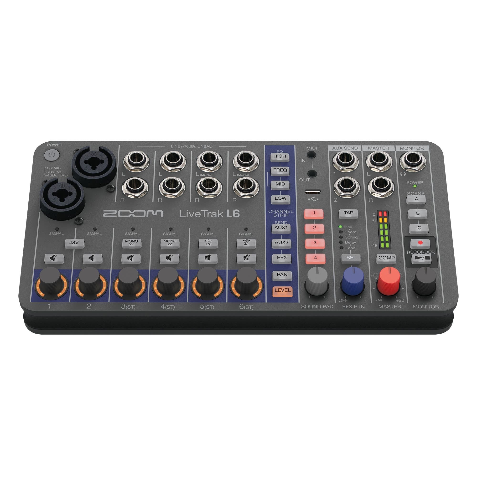 Zoom LiveTrak L6 Compact 10-Track Digital Mixer / Recorder