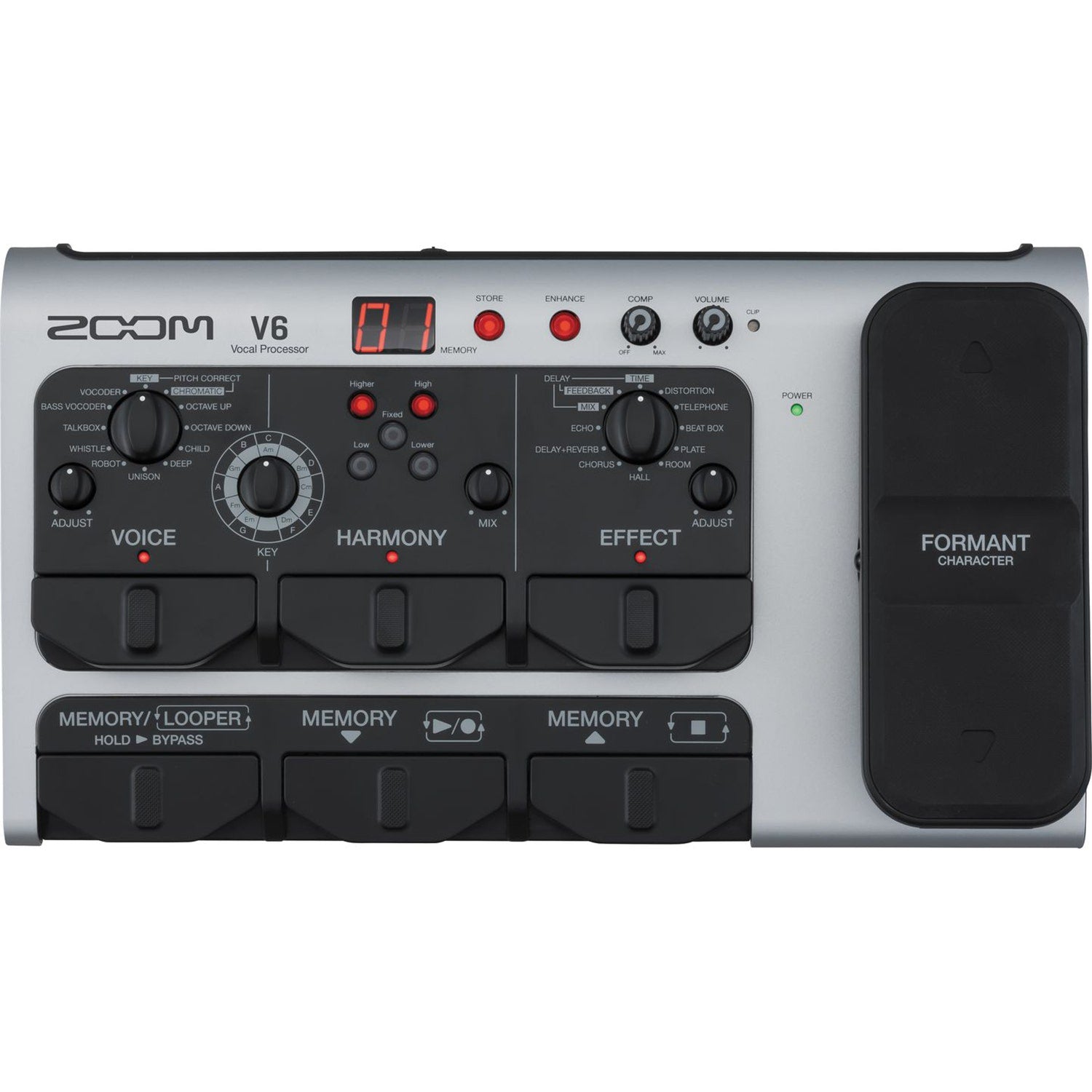 Zoom V6-SP Vocal Processor Effects Pedal